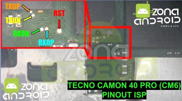 TECNO CAMON 40 PRO [CM6] ISP PINOUT